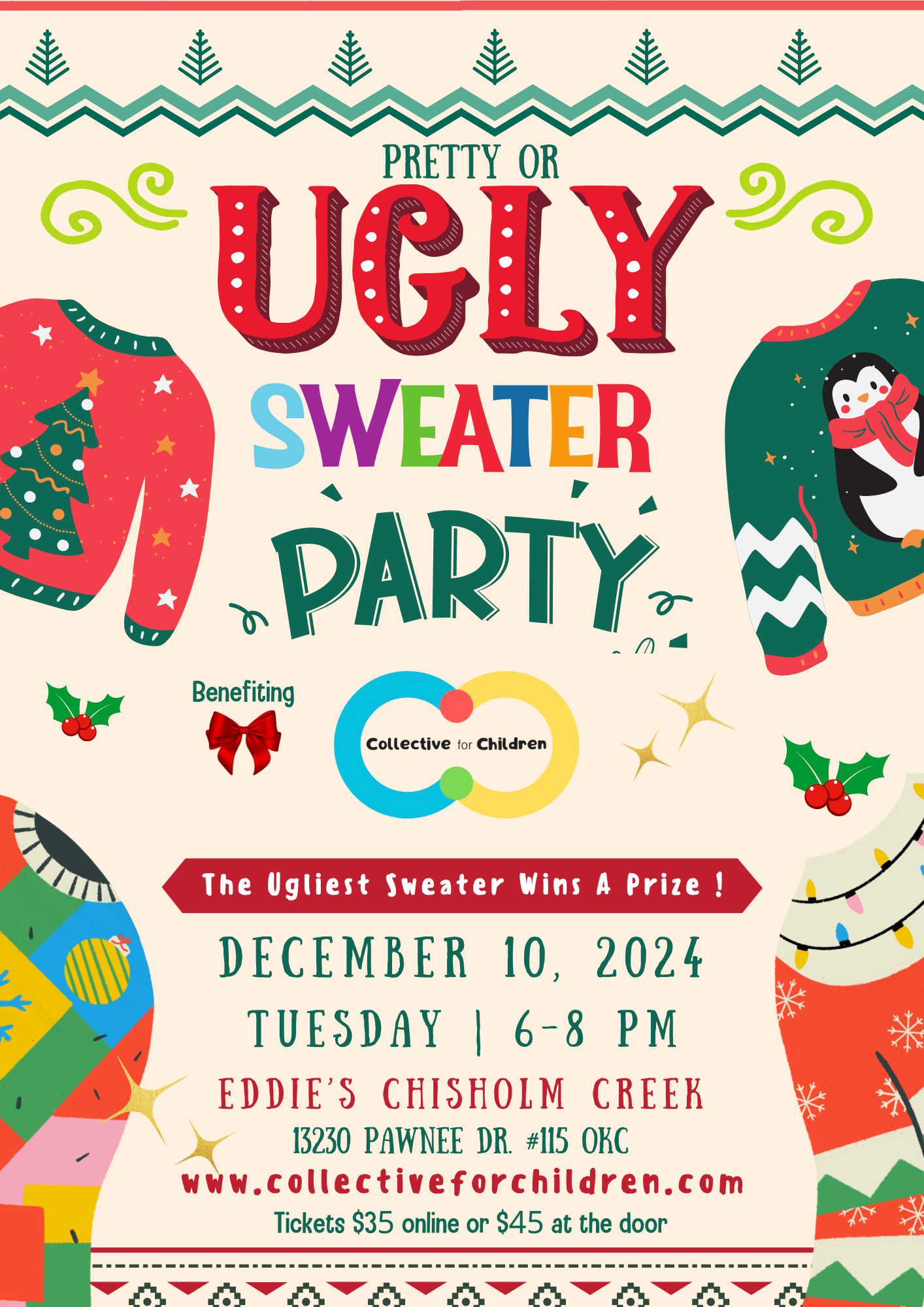 Transparent Ugliest Sweater Contest Winners Ugly Sweater Christmas