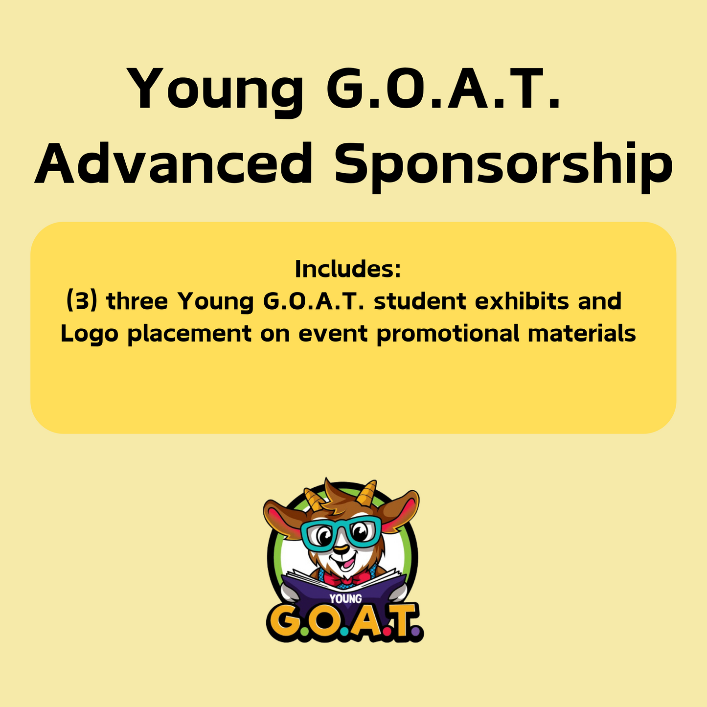 Young G.O.A.T. Advanced Sponsorship